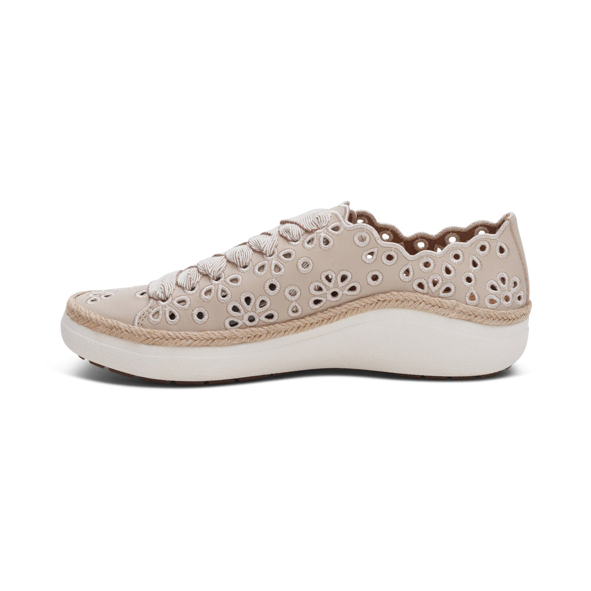 Aetrex Charlotte Lace-Up Sneaker - Tan