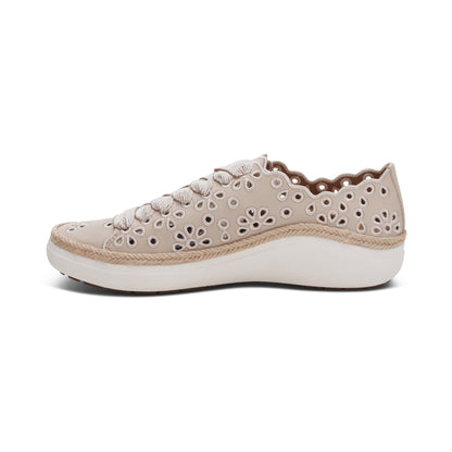 Aetrex Charlotte Lace-Up Sneaker - Tan