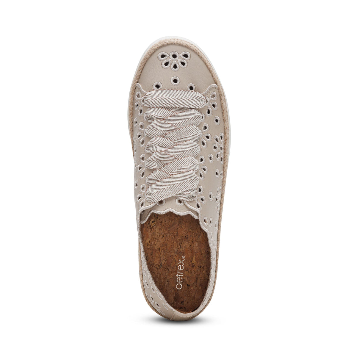 Aetrex Charlotte Lace-Up Sneaker - Tan