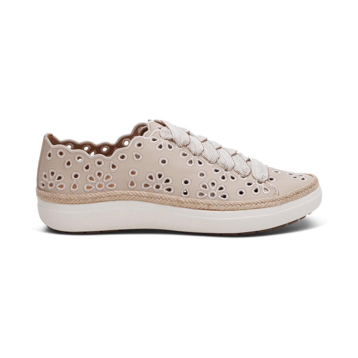 Aetrex Charlotte Lace-Up Sneaker - Tan