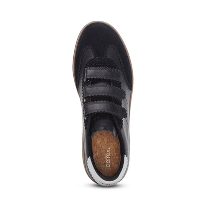 Aetrex Morgan Arch Support Sneaker - Black