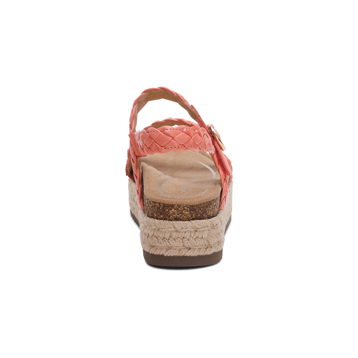 Aetrex Julia Arch Support Platform Sandal - Coral