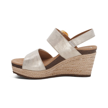 Aetrex Ashley Arch Support Wedge - Champagne