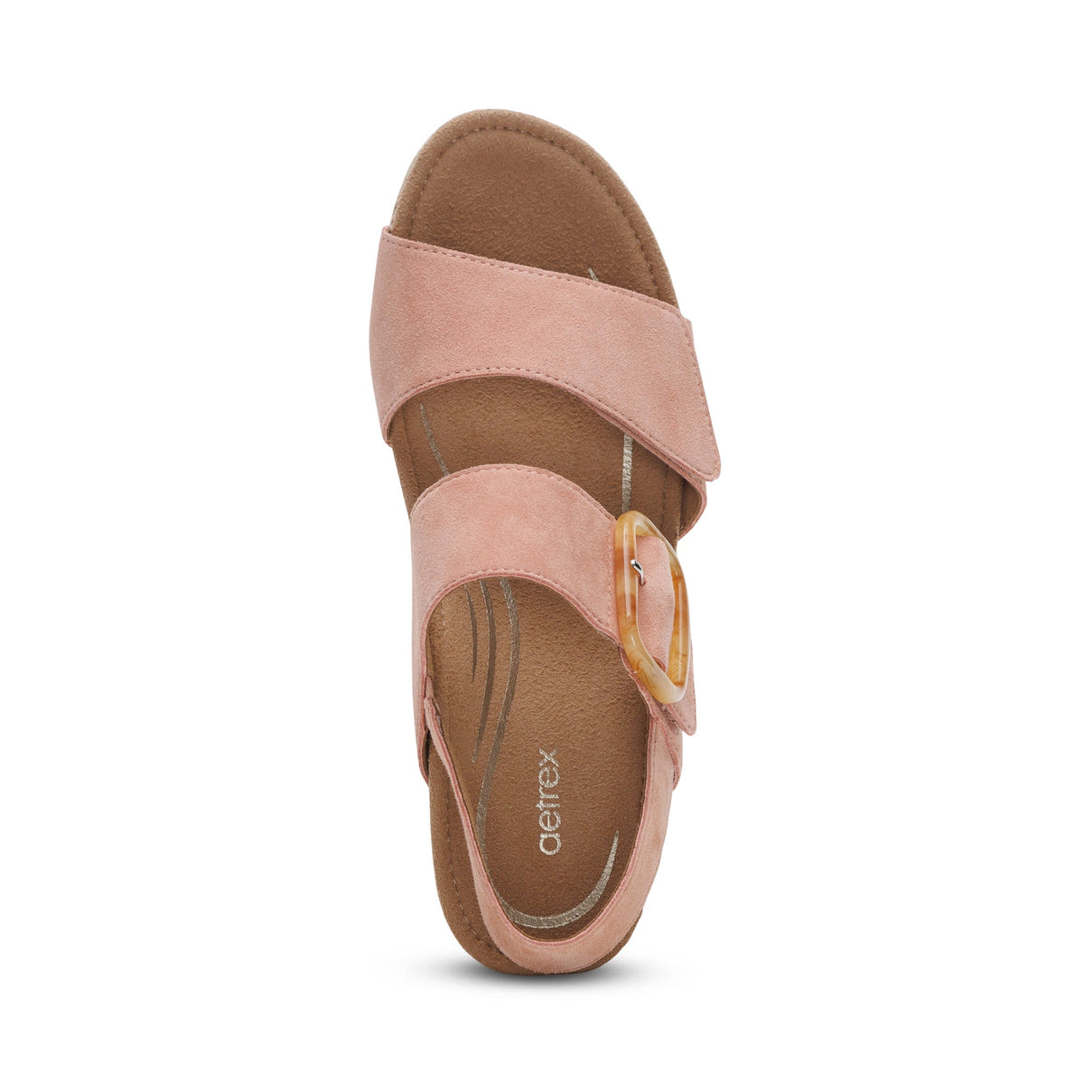 Aetrex Ashley Arch Support Wedge - Rose