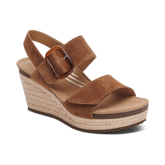 Aetrex Ashley Arch Support Wedge - Scotch