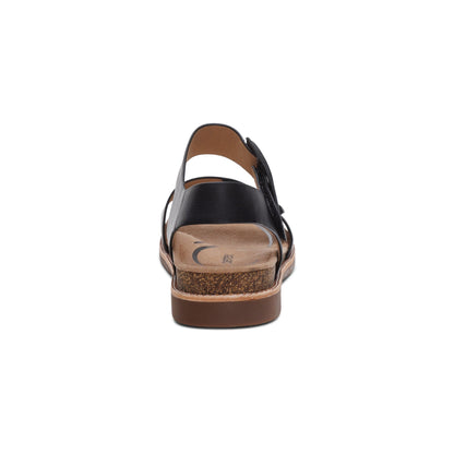 Aetrex Claire Quarter Strap Sandal - Black