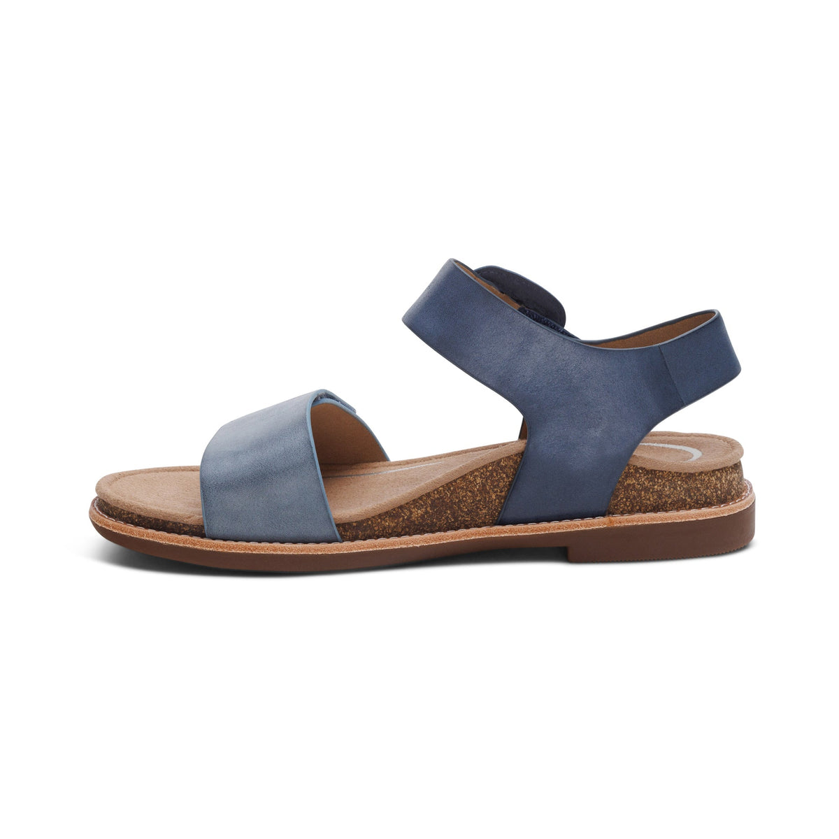 Aetrex Claire Quarter Strap Sandal - Navy