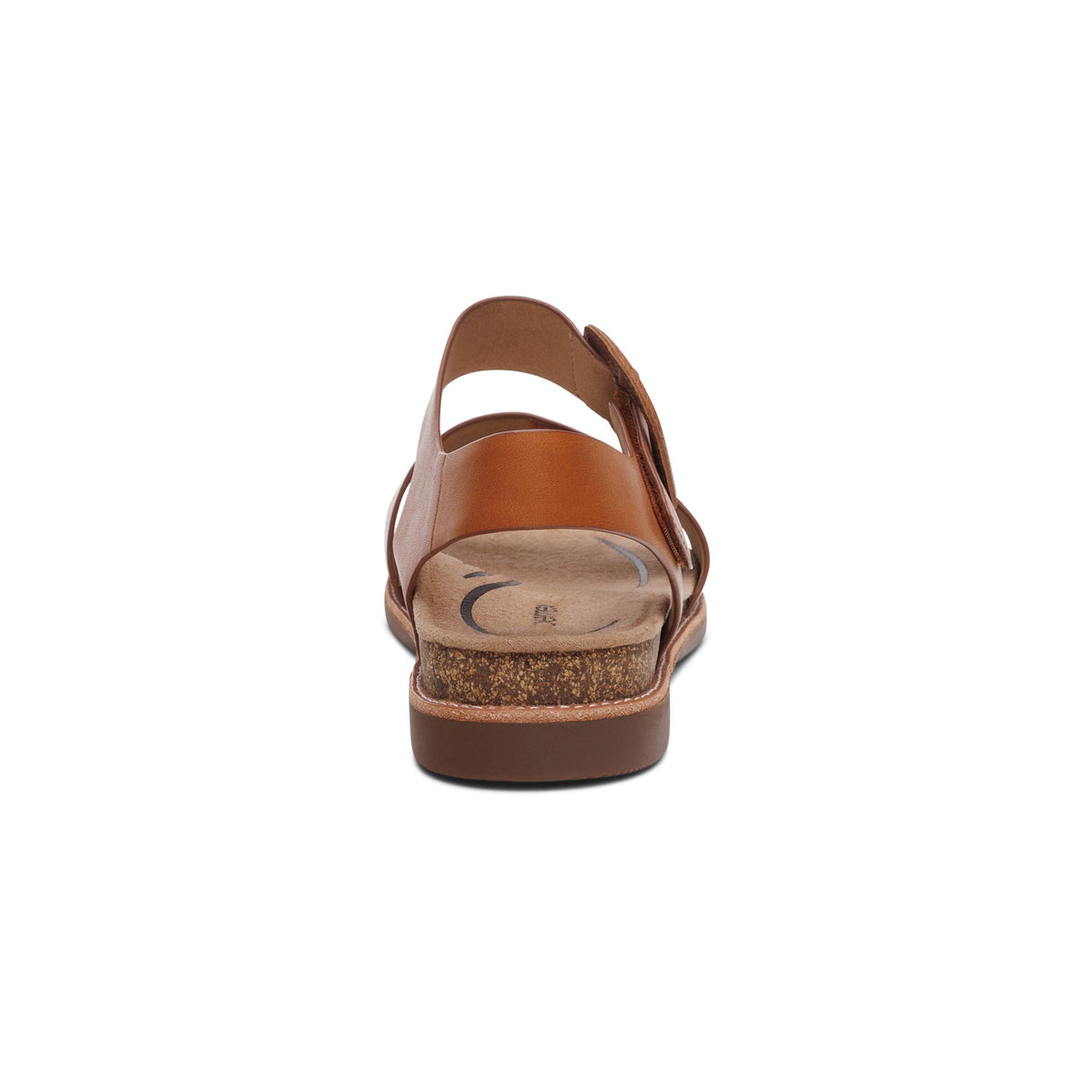 Aetrex Claire Quarter Strap Sandal - Cognac