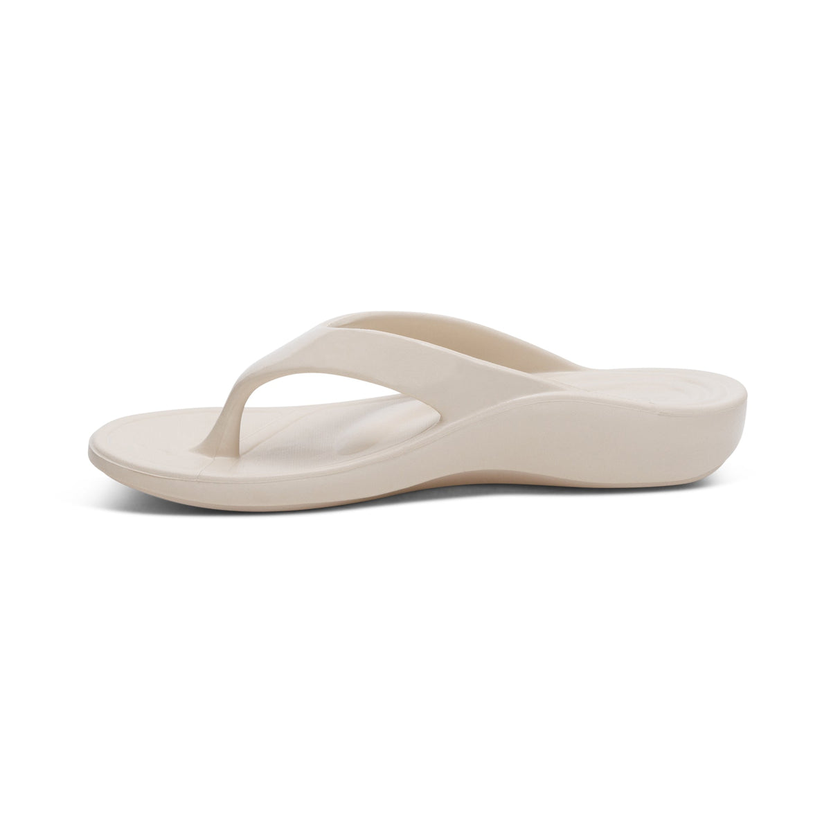 Aetrex Maui Orthotic Women's Flips - Ivory Gloss