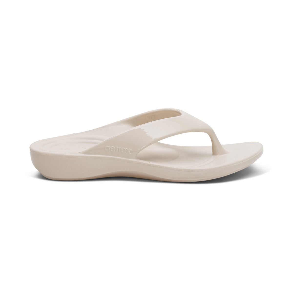 Aetrex Maui Orthotic Women's Flips - Ivory Gloss