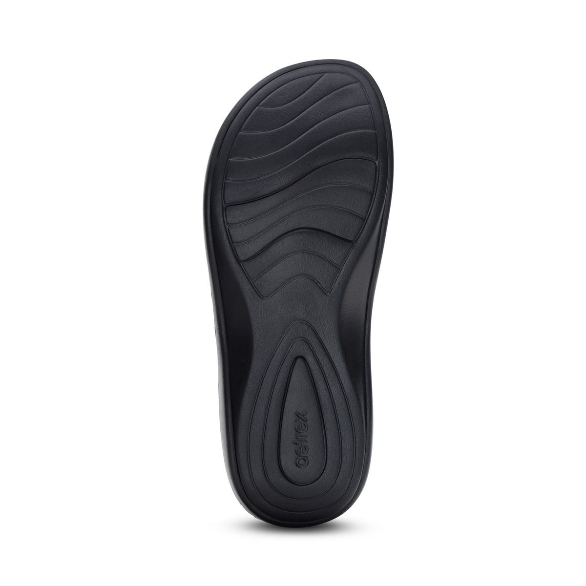 Aetrex Maui Orthotic Women's Flips - Pewter Metallic