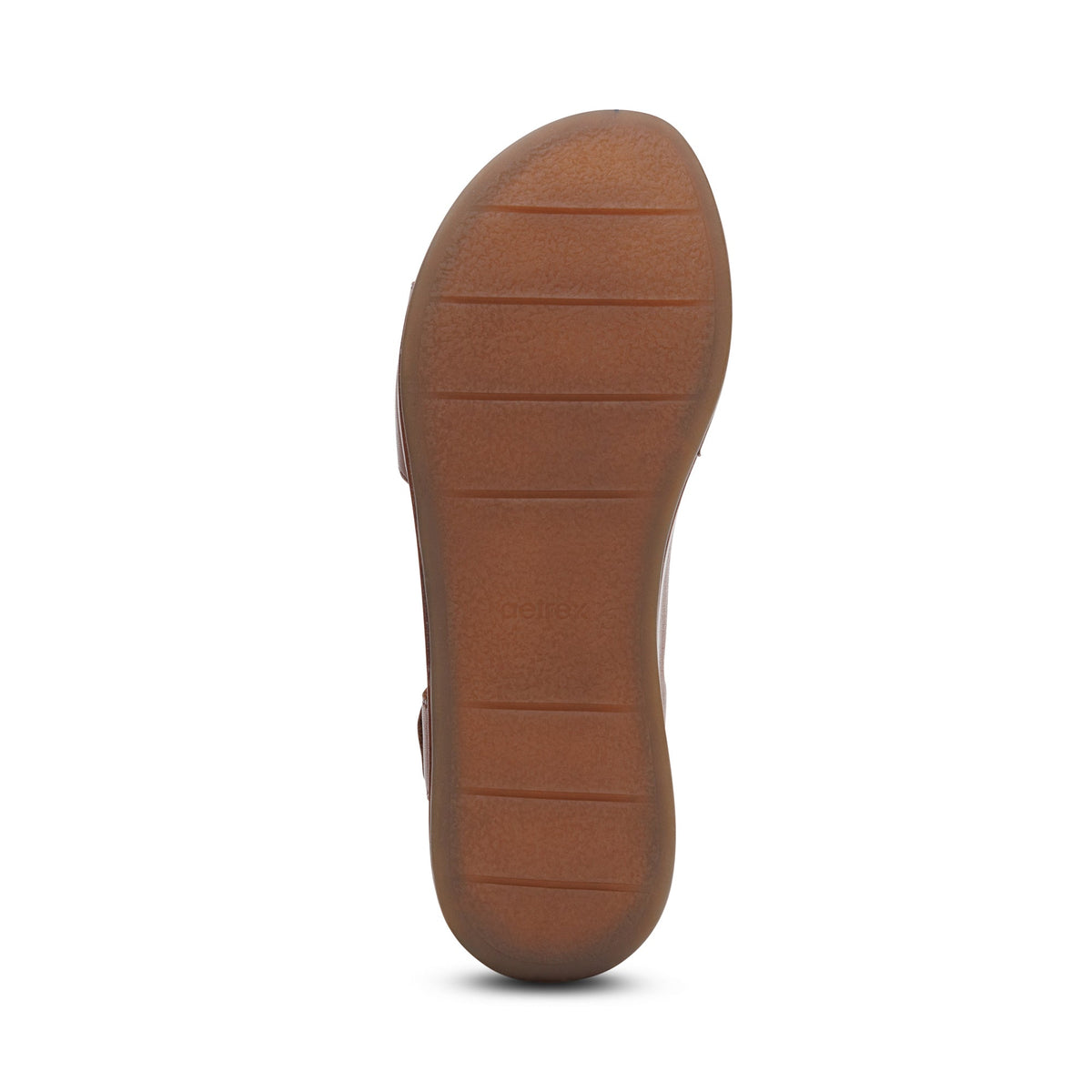 Aetrex Ariel Adjustable Quarter Strap Wedge  - Dark Brown