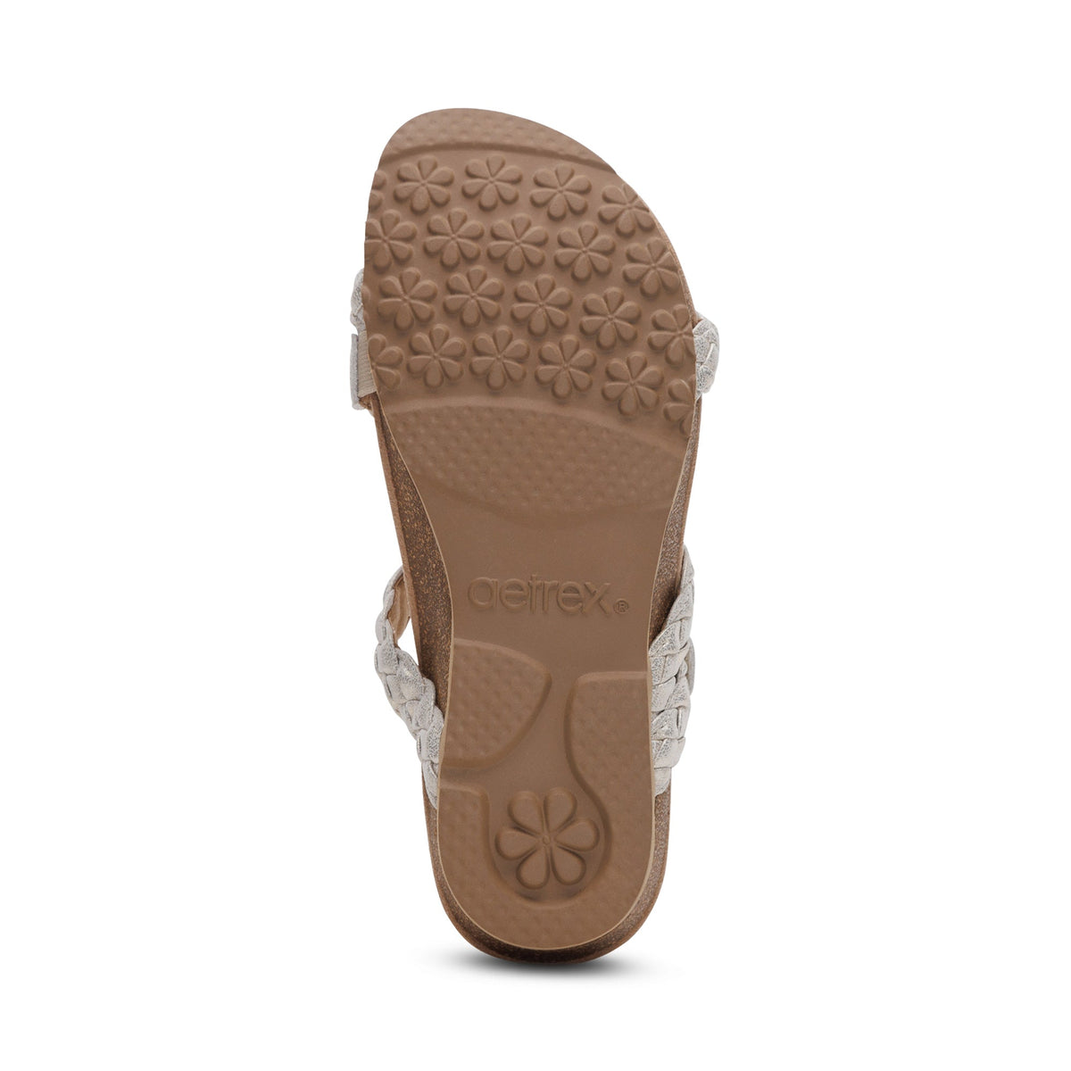 Aetrex Josie Braided Slide - Champagne