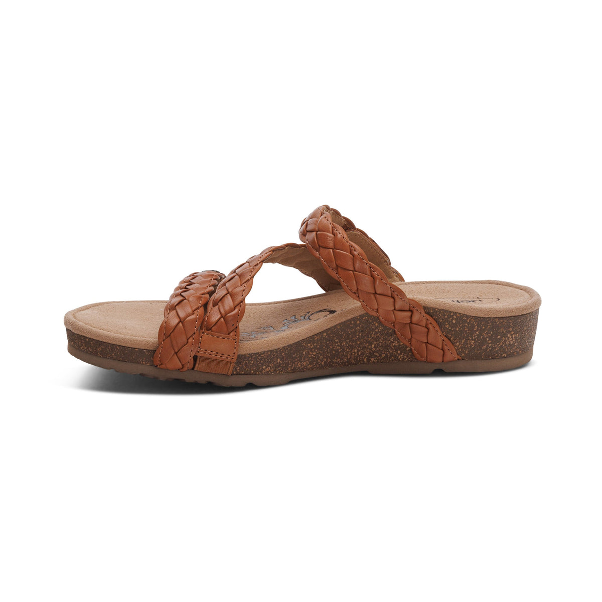 Aetrex Josie Braided Slide - Ginger