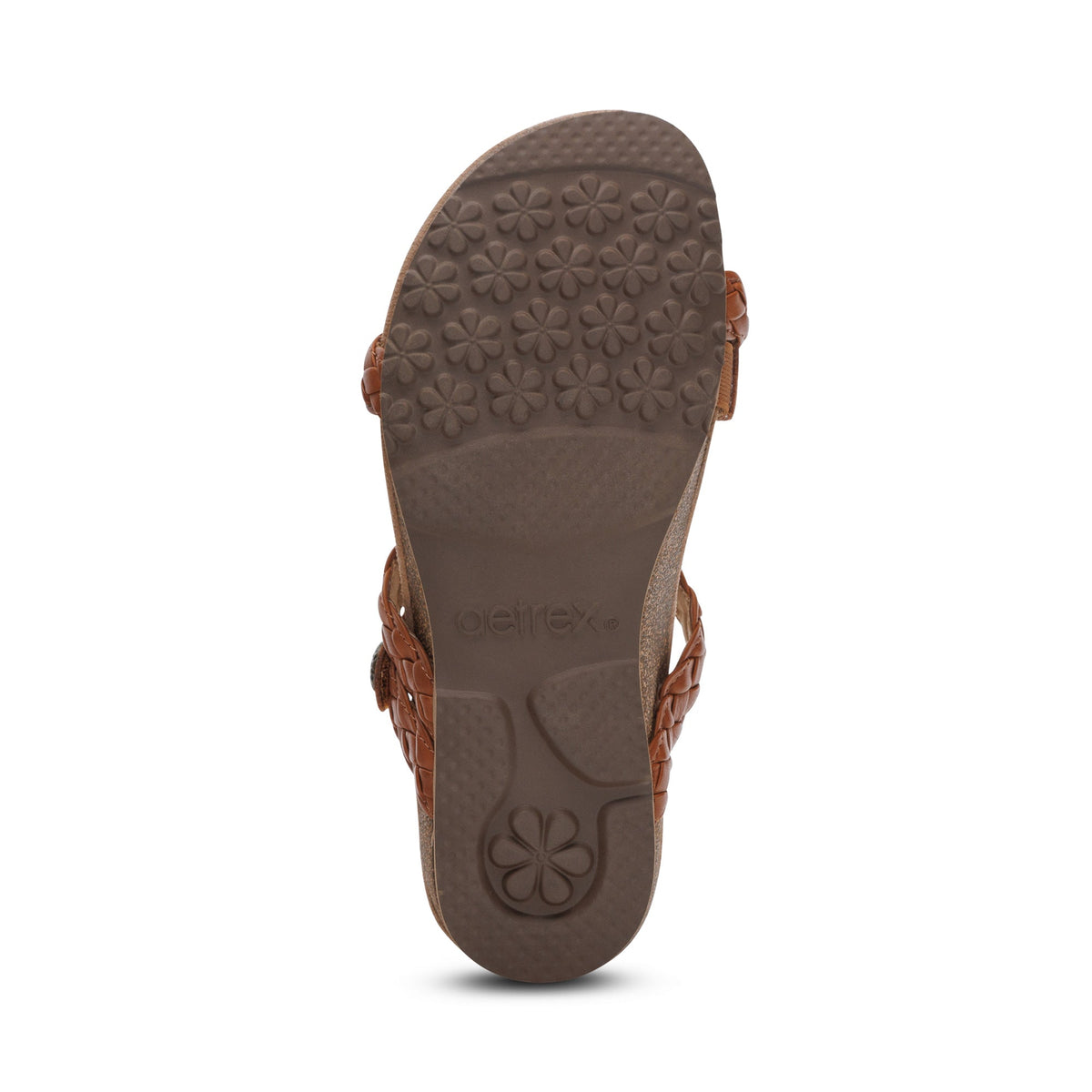 Aetrex Josie Braided Slide - Ginger