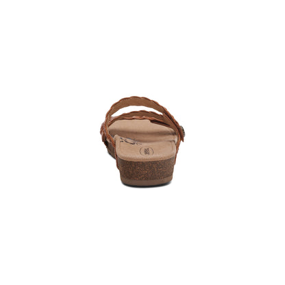 Aetrex Josie Braided Slide - Ginger
