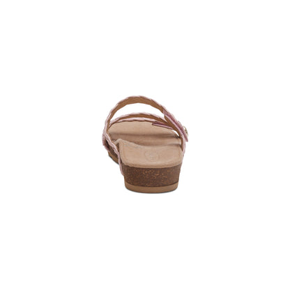 Aetrex Josie Braided Slide - Rose