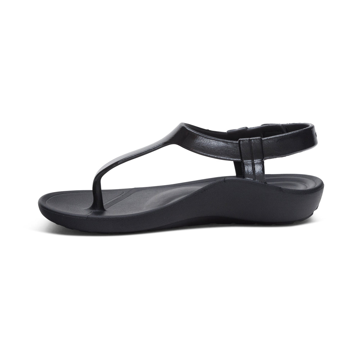 Aetrex Skyler Thong Sandal - Black
