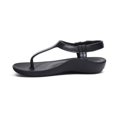 Aetrex Skyler Thong Sandal - Black