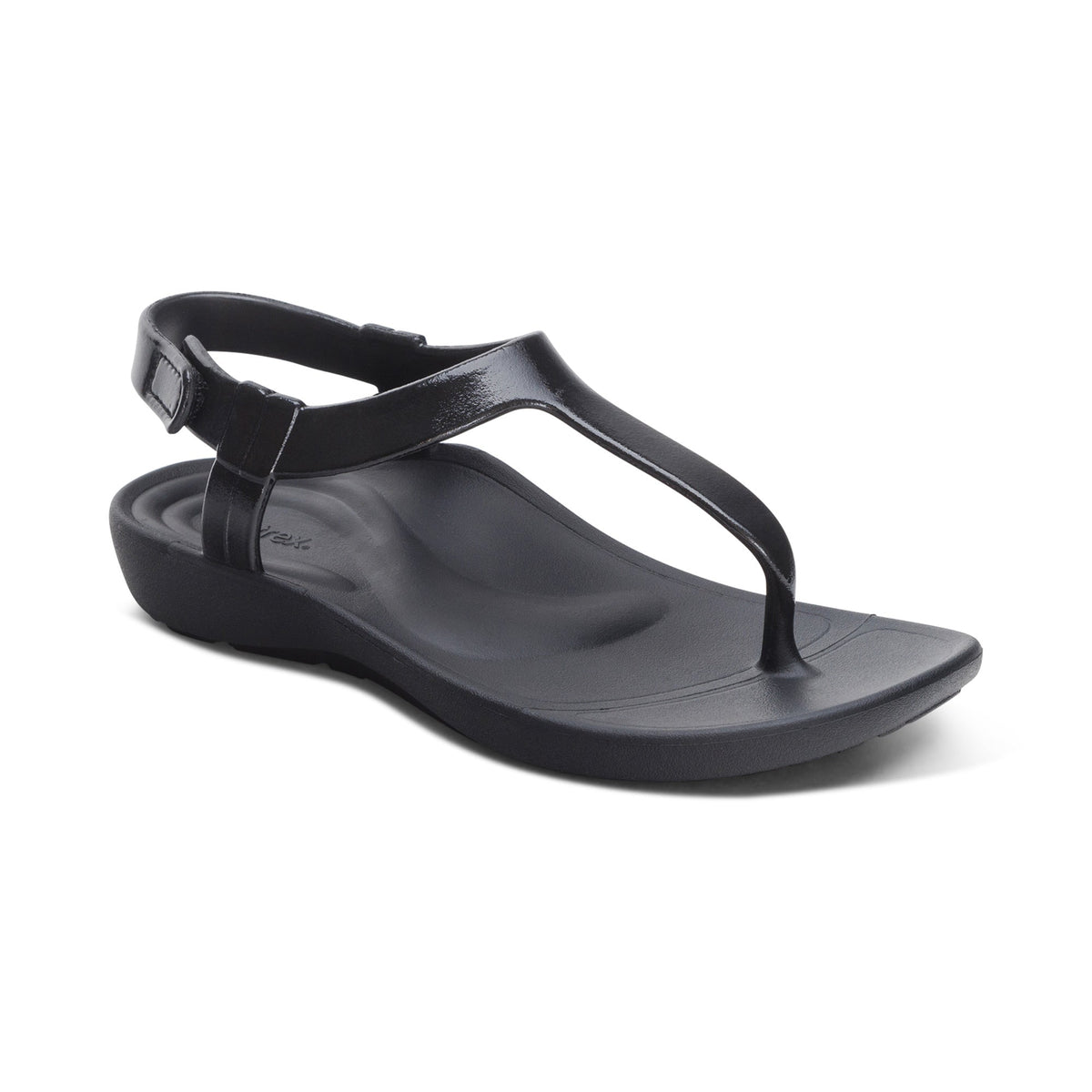 Aetrex Skyler Thong Sandal - Black