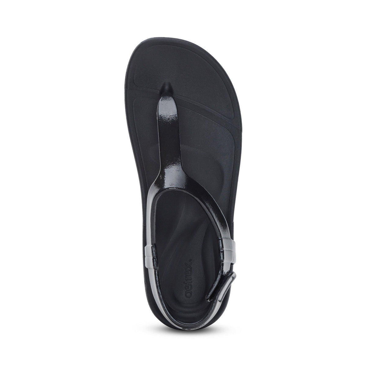 Aetrex Skyler Thong Sandal - Black