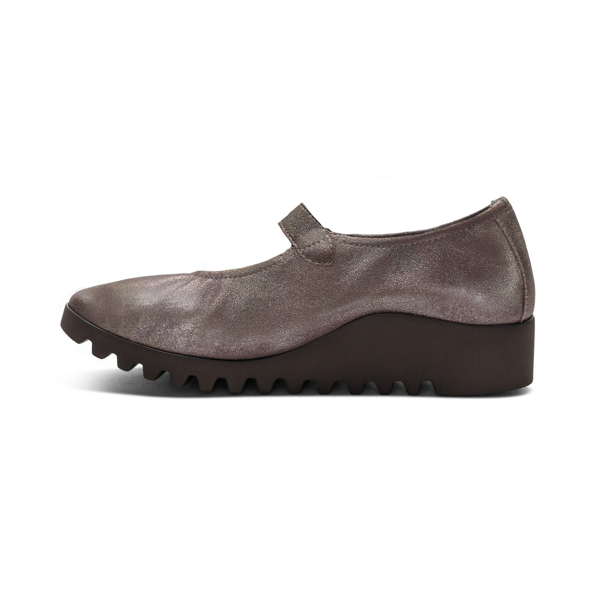 Aetrex Joanne Mary Jane - Brushed Silver