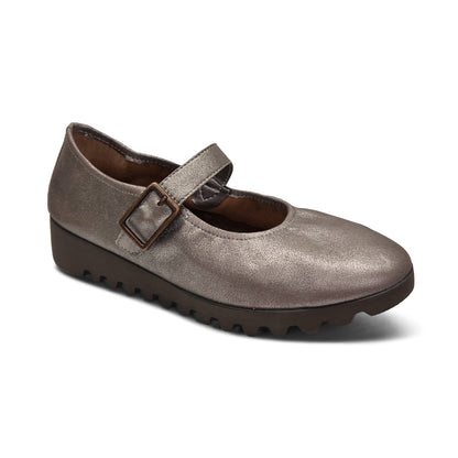 Aetrex Joanne Mary Jane - Brushed Silver