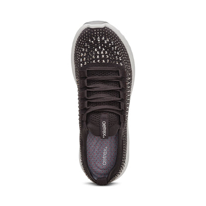 Aetrex Carly Arch Support Sneaker - Pewter Sparkle