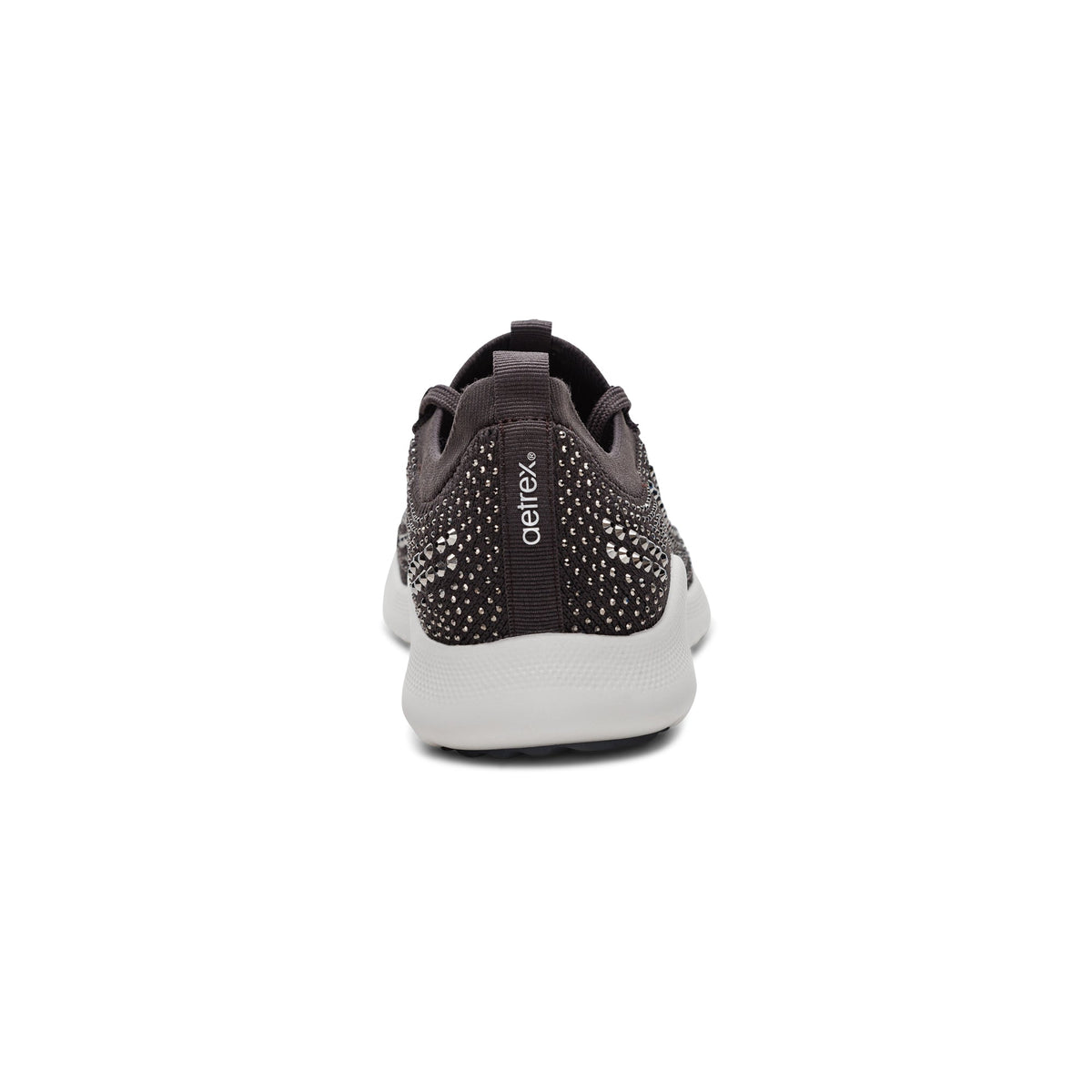 Aetrex Carly Arch Support Sneaker - Pewter Sparkle