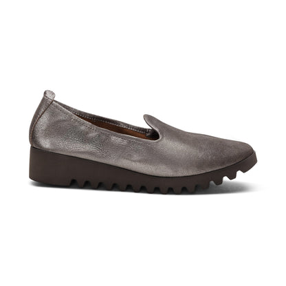 Aetrex Liz Arch Support Slip-On - Brushed Silver
