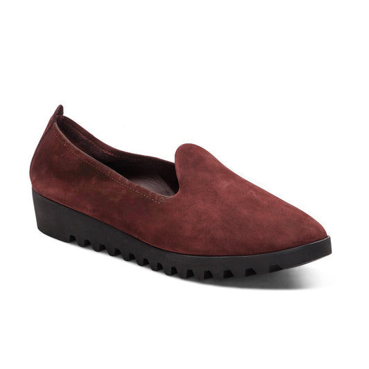 Aetrex Liz Arch Support Slip-On - Burgundy