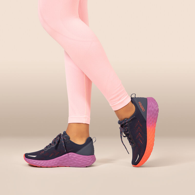 Aetrex Danika Arch Support Sneaker - Navy Coral