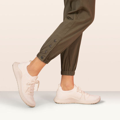 Aetrex Carly Arch Support Sneaker - Oatmeal