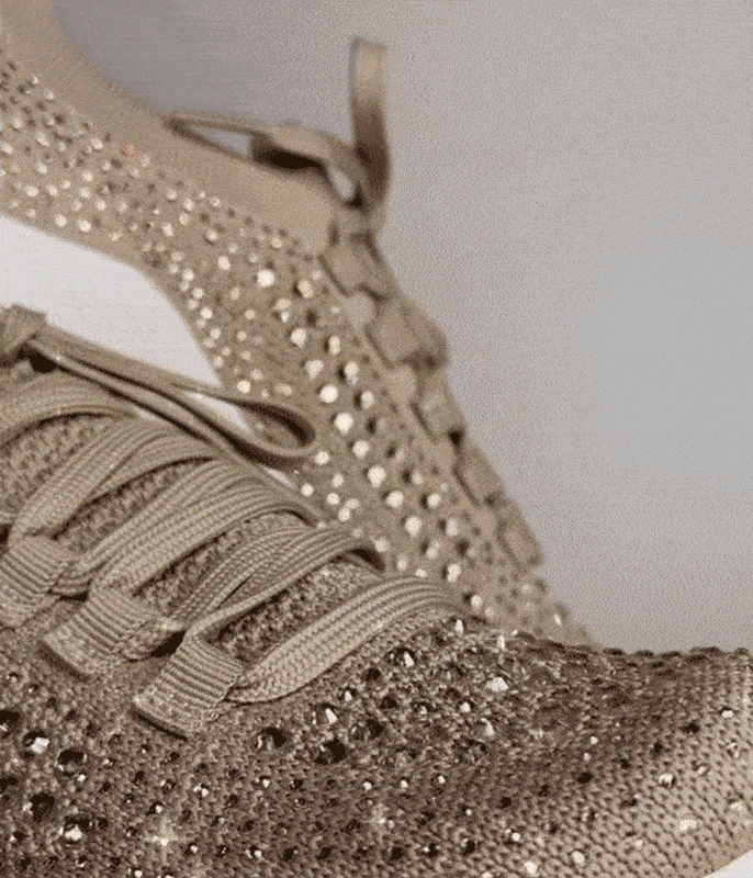 Aetrex Carly Arch Support Sneaker - Tan Sparkle