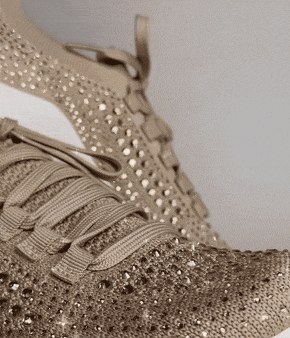 Aetrex Carly Arch Support Sneaker - Tan Sparkle