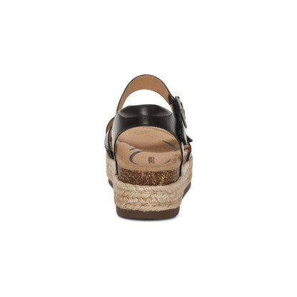 Aetrex Paula Arch Support Platform Sandal - Black