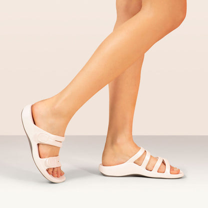 Aetrex Janey Sport Slide - White