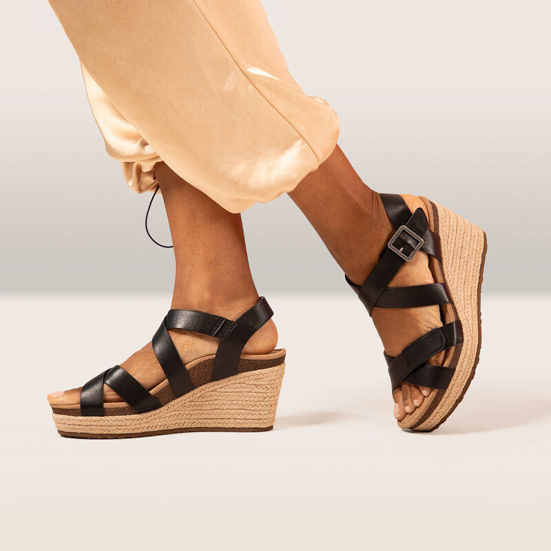 Aetrex Anna Arch Support Wedge - Sand