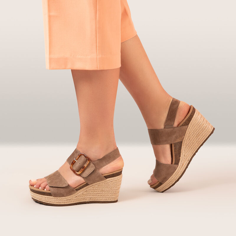 Aetrex Ashley Arch Support Wedge - Taupe