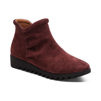 Aetrex Zoey Slip-On Boot - Burgundy
