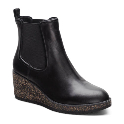Aetrex Dawn Wedge Boot - Black