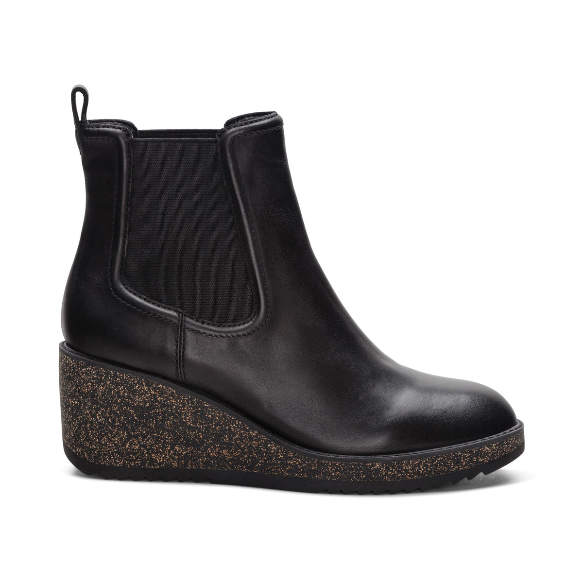 Aetrex Dawn Wedge Boot - Black