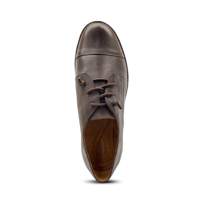 Aetrex Gina Arch Support Oxford - Dark Brown