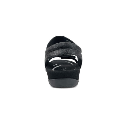 Aetrex Maria Studded Quarter Strap - Jeweled Black