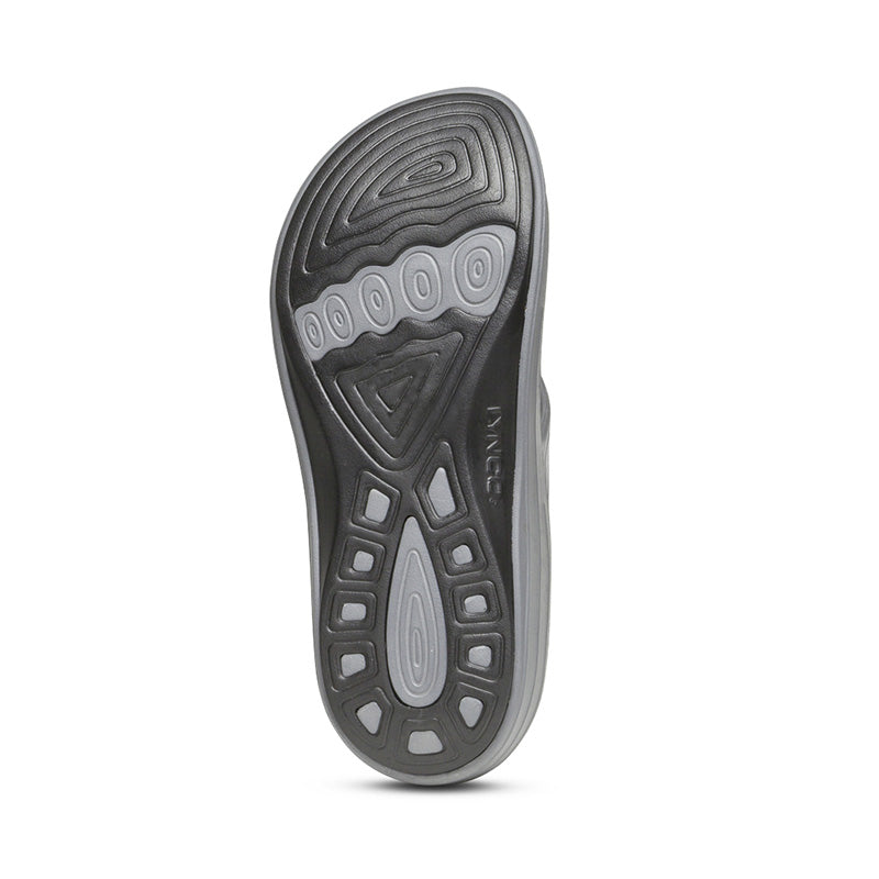 Aetrex Fiji Orthotic Women's Flips - Charcoal