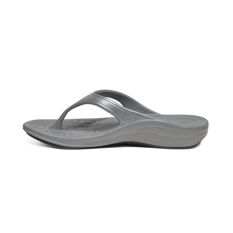 Aetrex Fiji Orthotic Women's Flips - Charcoal