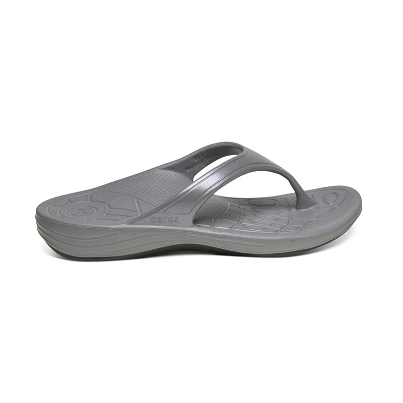 Aetrex Fiji Orthotic Women's Flips - Charcoal