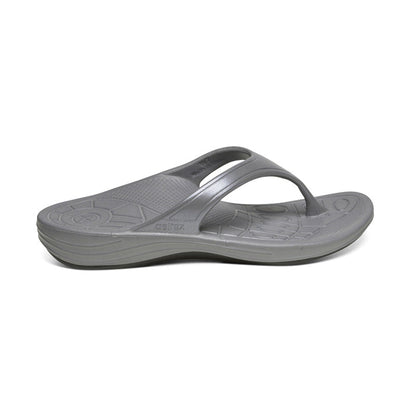 Aetrex Fiji Orthotic Women's Flips - Charcoal