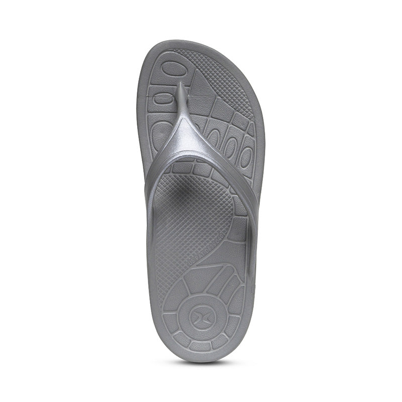 Aetrex Fiji Orthotic Women's Flips - Charcoal
