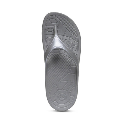 Aetrex Fiji Orthotic Women's Flips - Charcoal